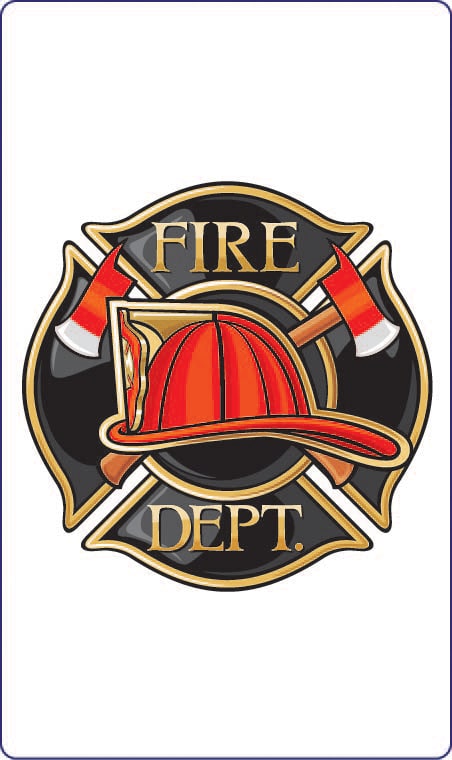 Fire Dept. Signature Sign Icon - Custom Decor